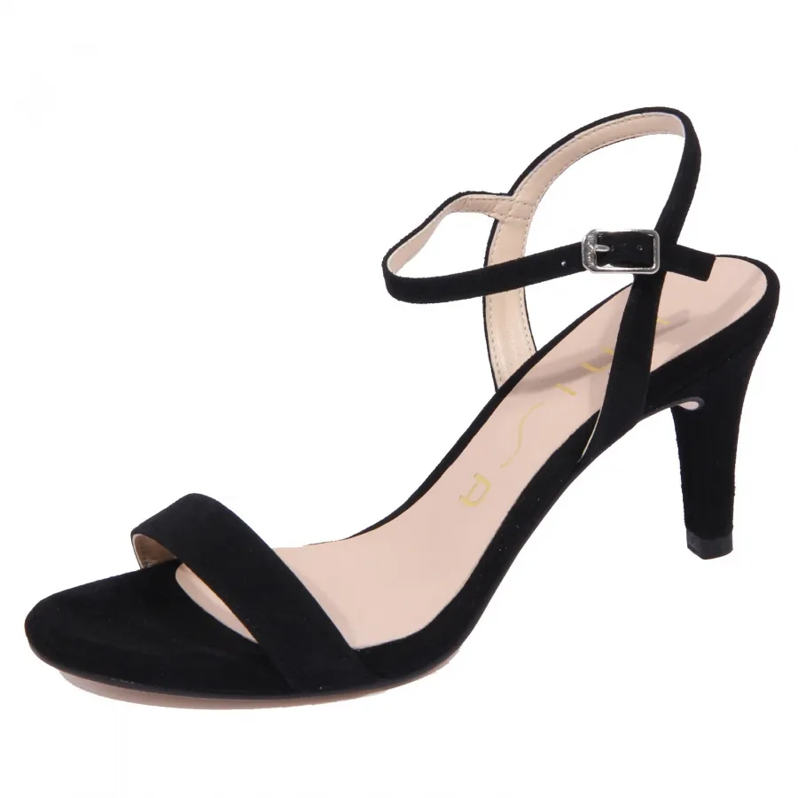 2081J sandalo donna black UNISA OLEA suede shoe sandal woman