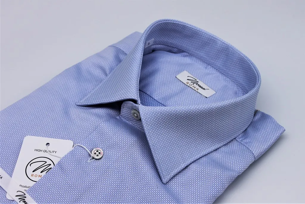 Camicia armaturata rombo celeste