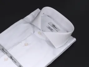 Camicia twill facile stiro bianca collo francese