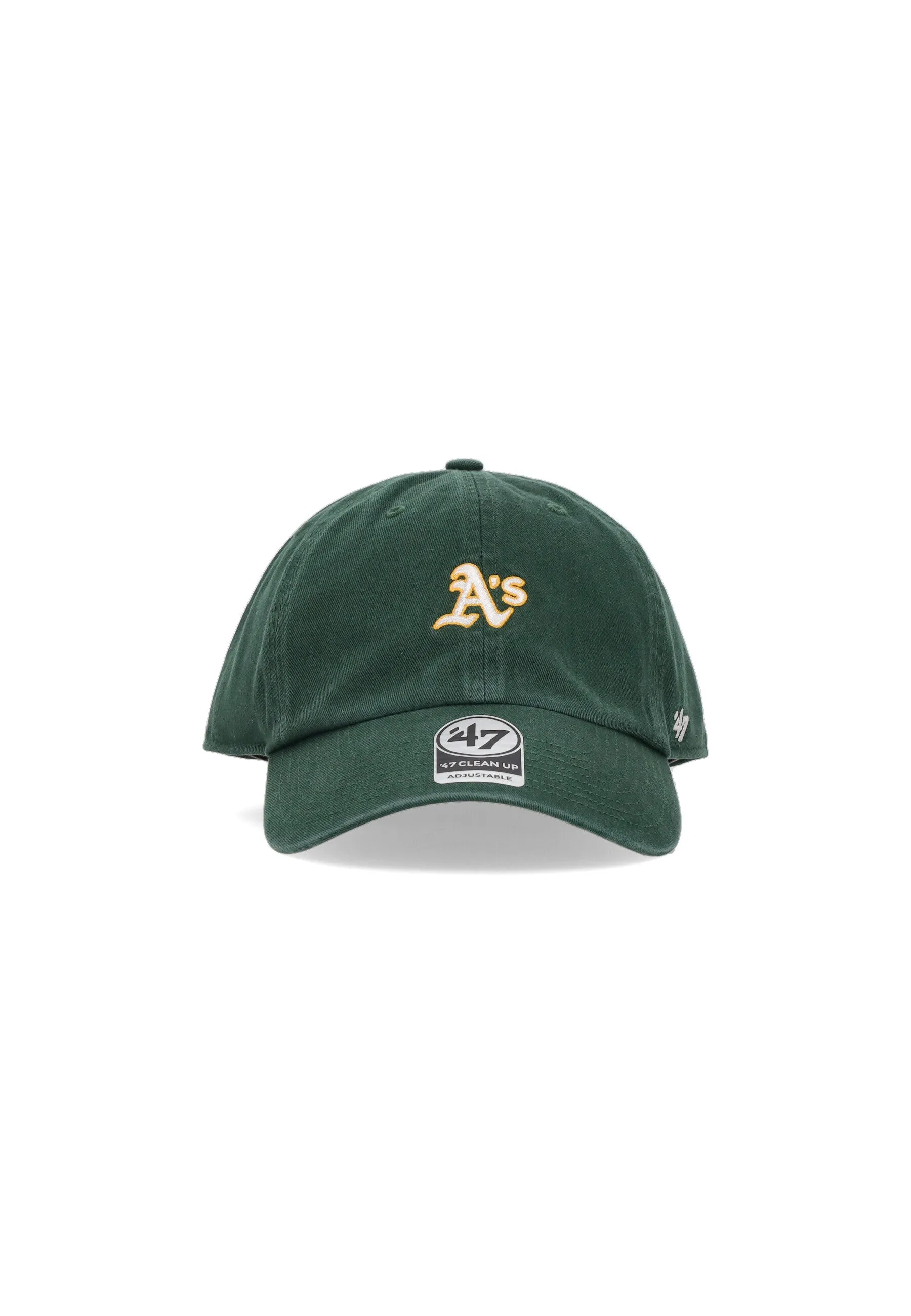Cappellino Visiera Curva Uomo Mlb Clean Up Oakath Dark Green