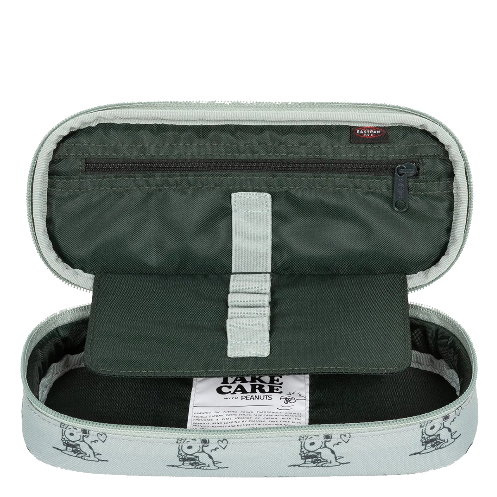  EASTPAK   OVAL PACK - Astuccio compatto stampato | Verde