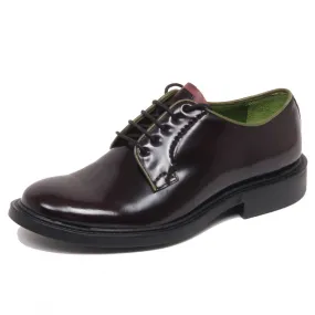 F4346 scarpa uomo bordeaux BRECOS GRAFFIATO SCRATCHED shoe man