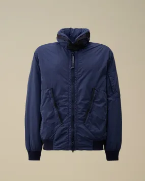 Flatt Nylon Hooded Short Down Jacket