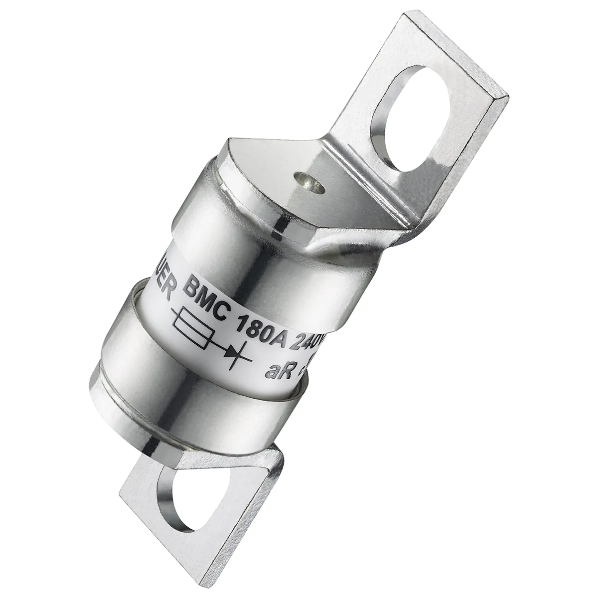 Fusibile con linguette ad asola, RS PRO, 50A, fusibile 17.4 x 42mm, fori di fissaggio da 42mm 240V