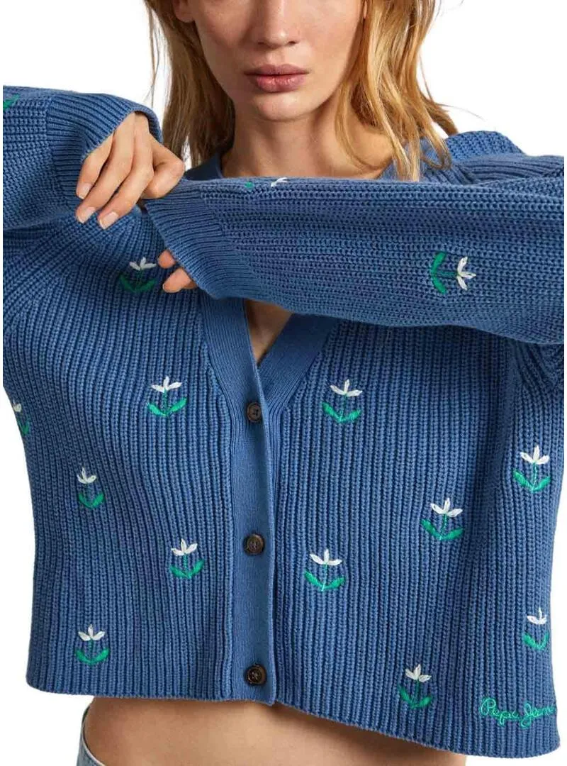 Giacca Pepe Jeans Greer Blu per Donna