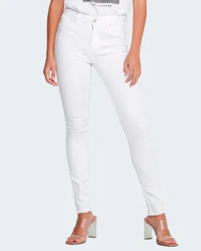 Jeans skinny Only ONLBLUSH MID SK RAW ANK DNM REA0730 NOOS Bianco