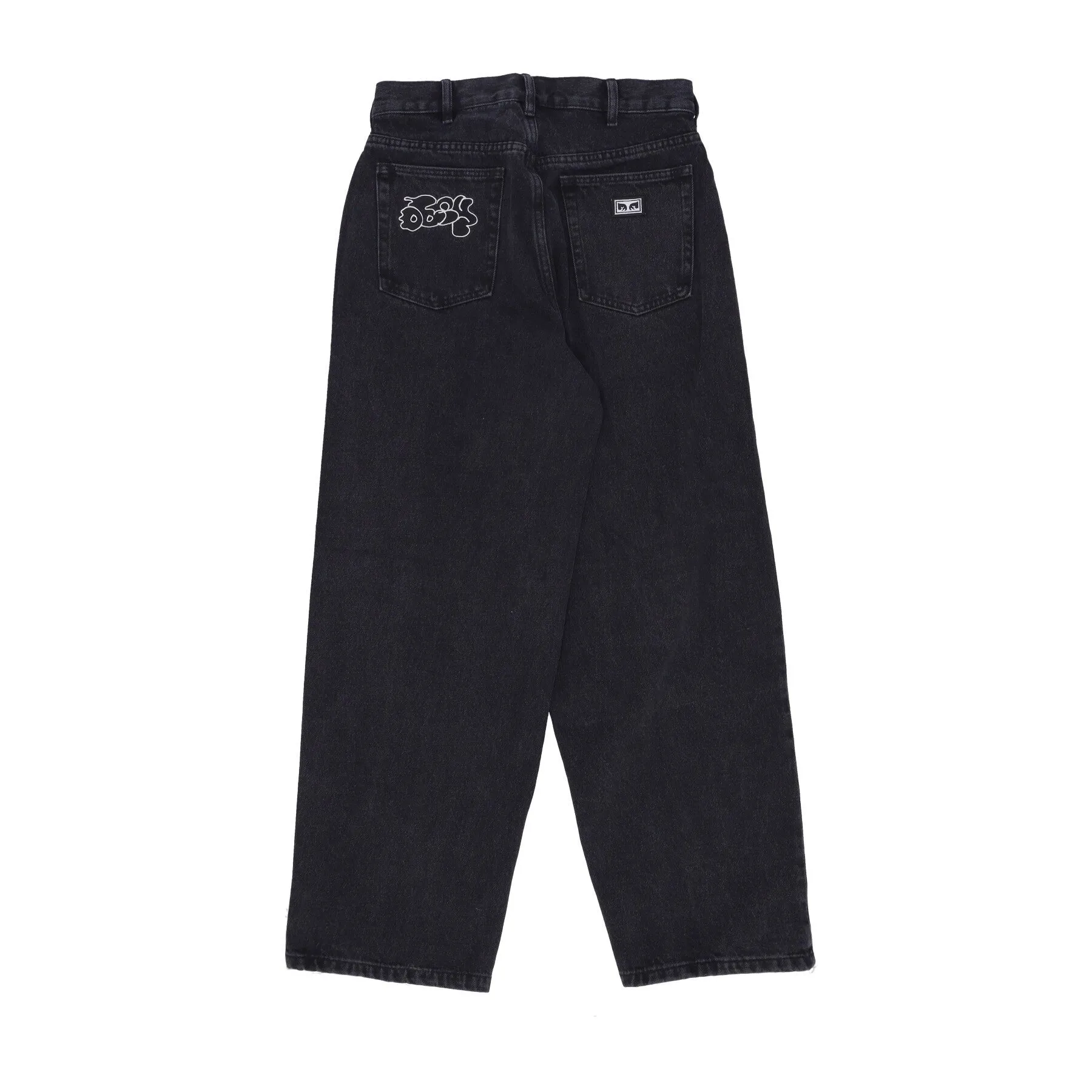 Jeans Uomo Bigwig Kingpin Baggy Denim Pant Faded Black