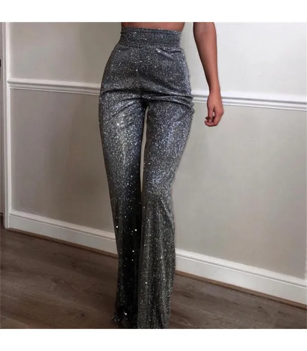 Lamè luxury pants