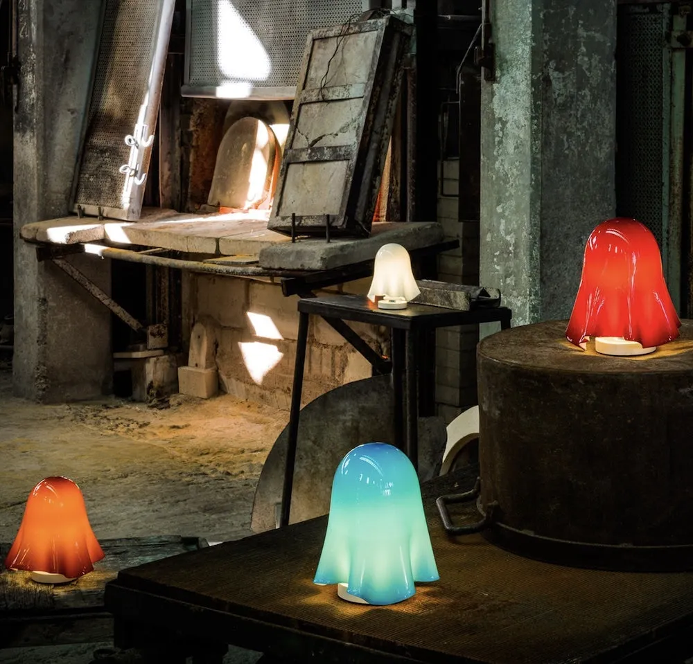 Lampada Da Tavolo Venini Fantasmino Arancione 847.60