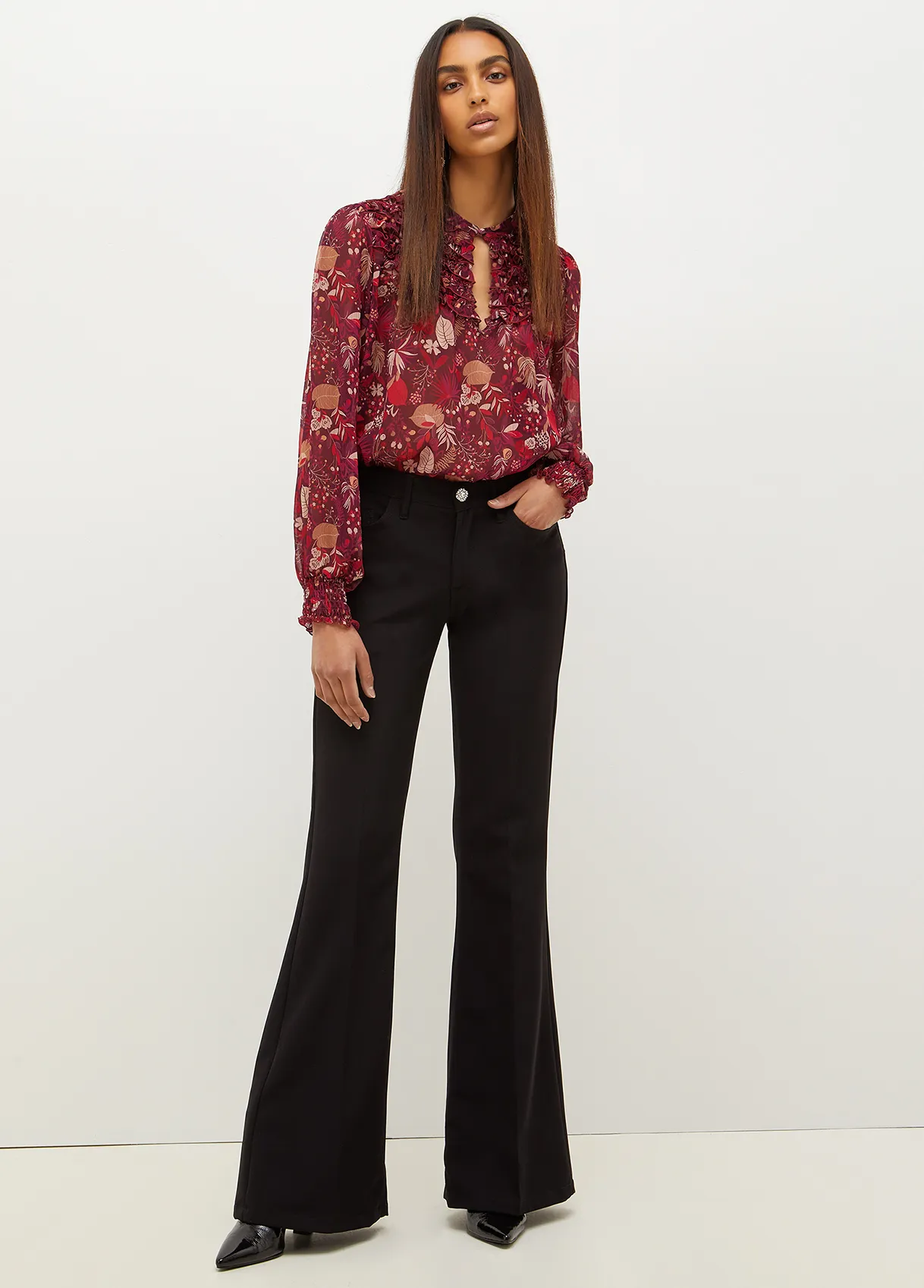 Liu jo Pantaloni bottom up in twill ecosostenibili WF2359T789622222