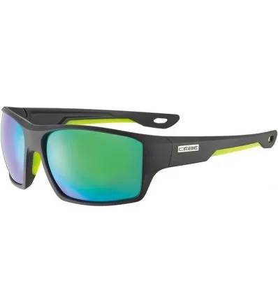 Occhiali da sole Cébé Strickland (Black Lime Matte - Zone Grey Green cat 3) Uomo