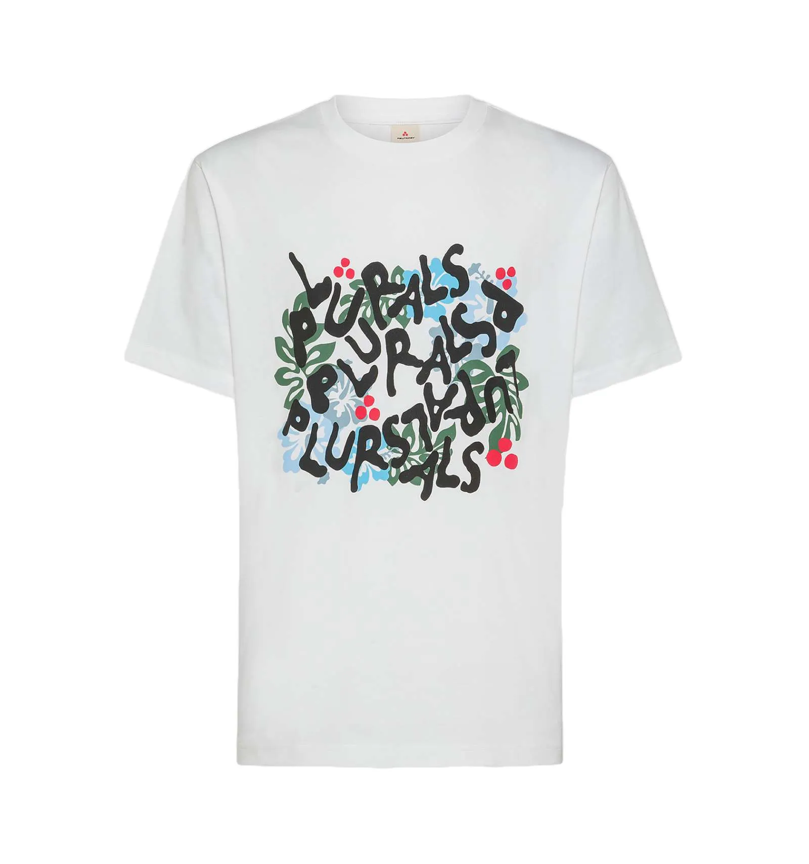 PEUTEREY uomo TOFINO PRINT REG 730 maglia T-shirt stampa PLURALS bianco