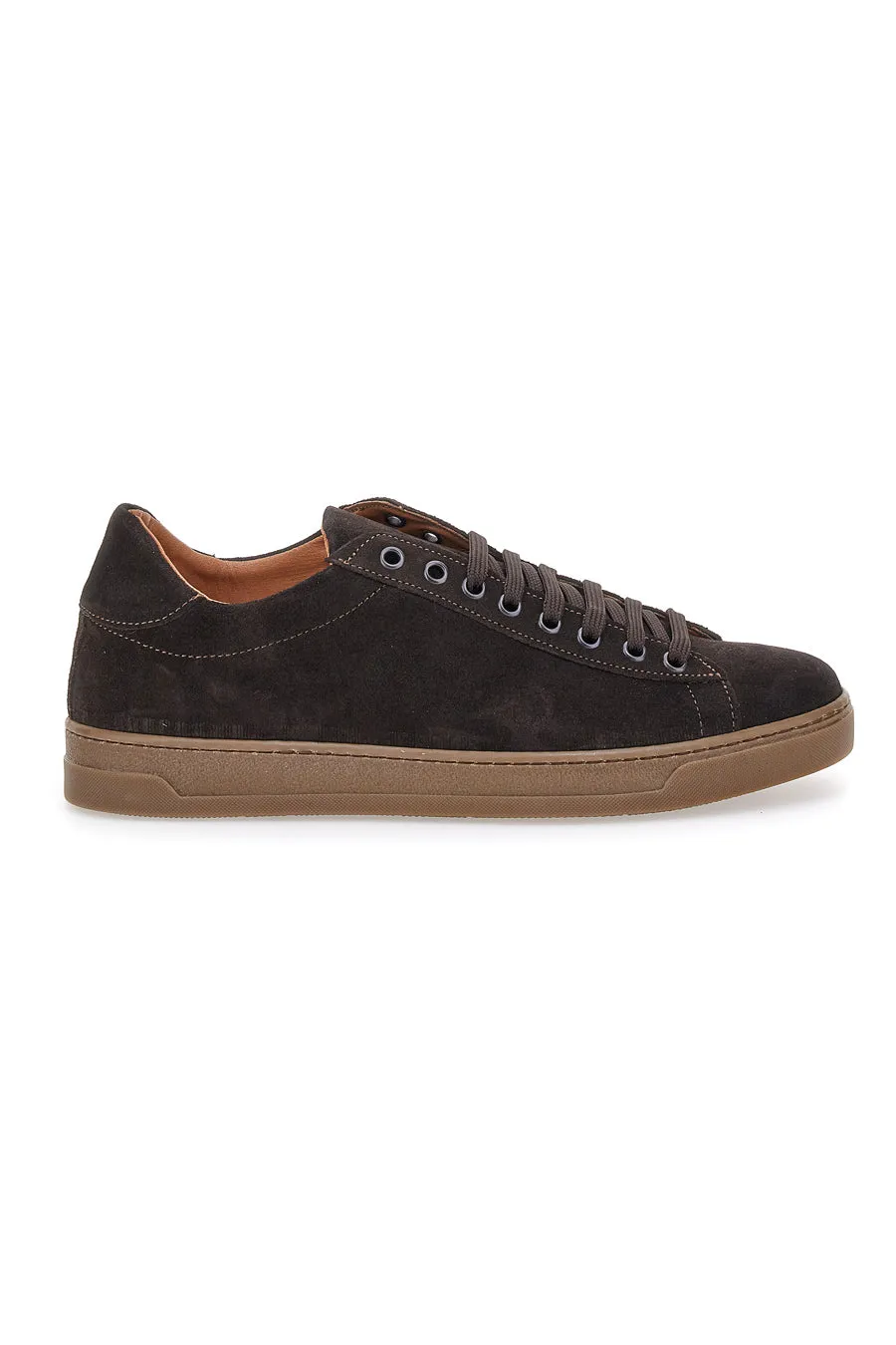   PITTARELLO FOCUS Sneakers in camoscio marrone scuro Made in Italy PITTARELLO FOCUS 3021