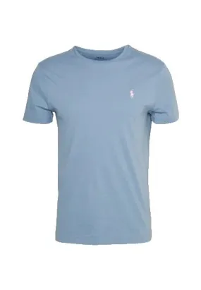 POLO RALPH LAUREN   T-SHIRT IN COTONE AZZURRA