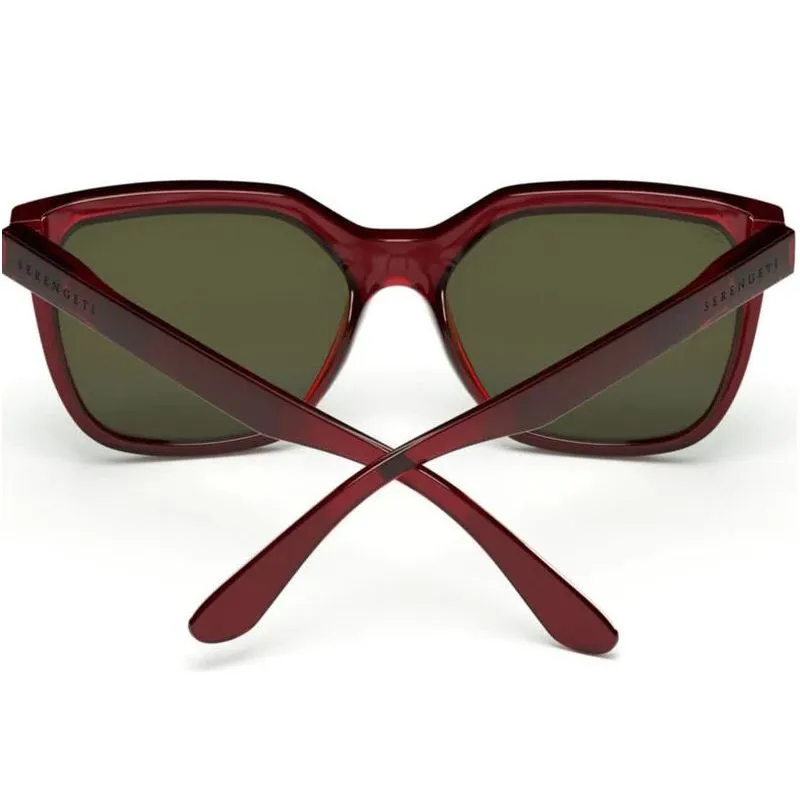 Serengeti Wakota (Shiny Crystal Burgundy Spirit Polarized Cat 2 to 3) occhiali da donna