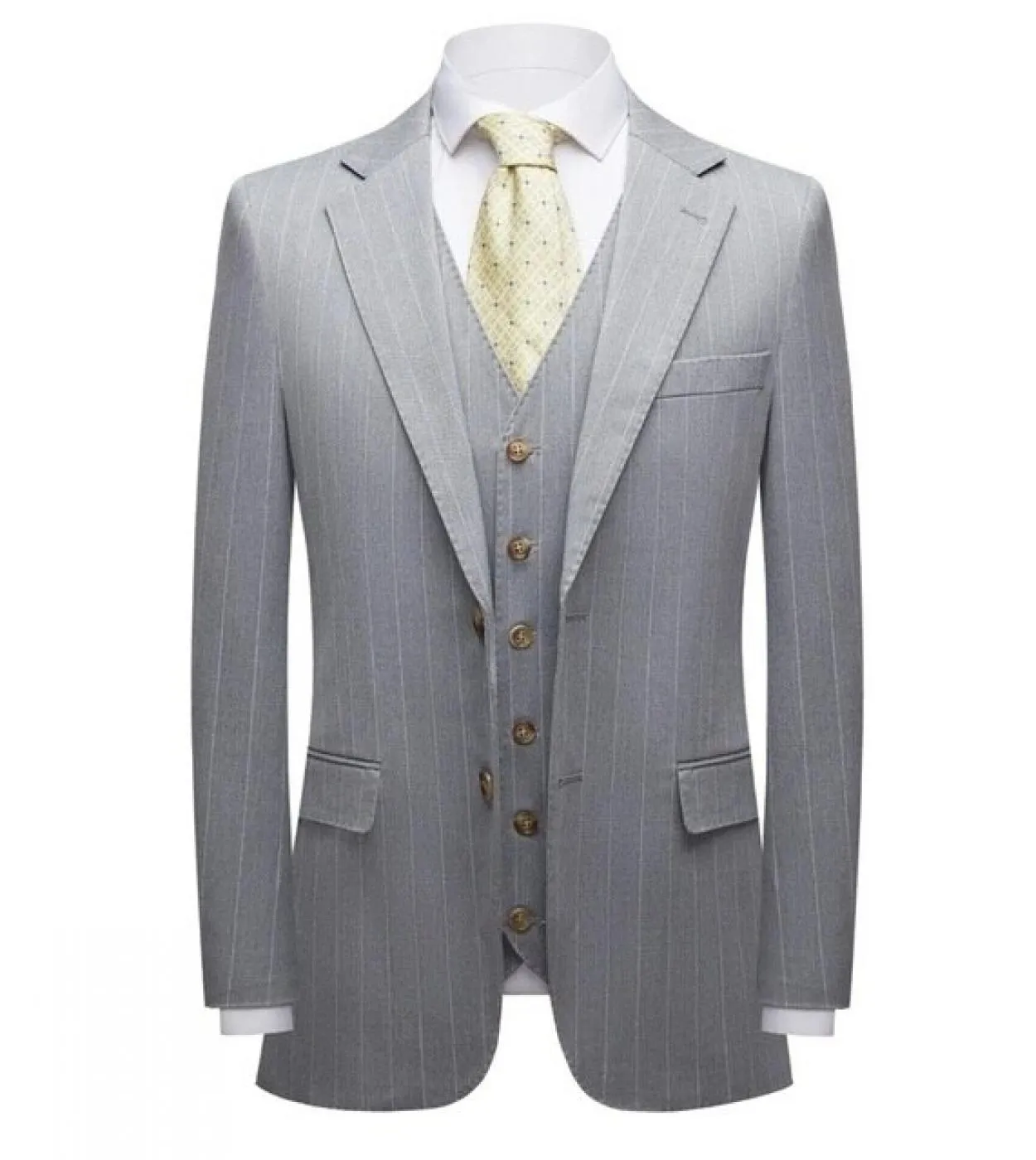 Tian Qiong Abiti scozzesi grigi per uomo Abiti da uomo a tre pezzi di alta qualità Abiti da sposa da uomo Prom Party Dress Dinne