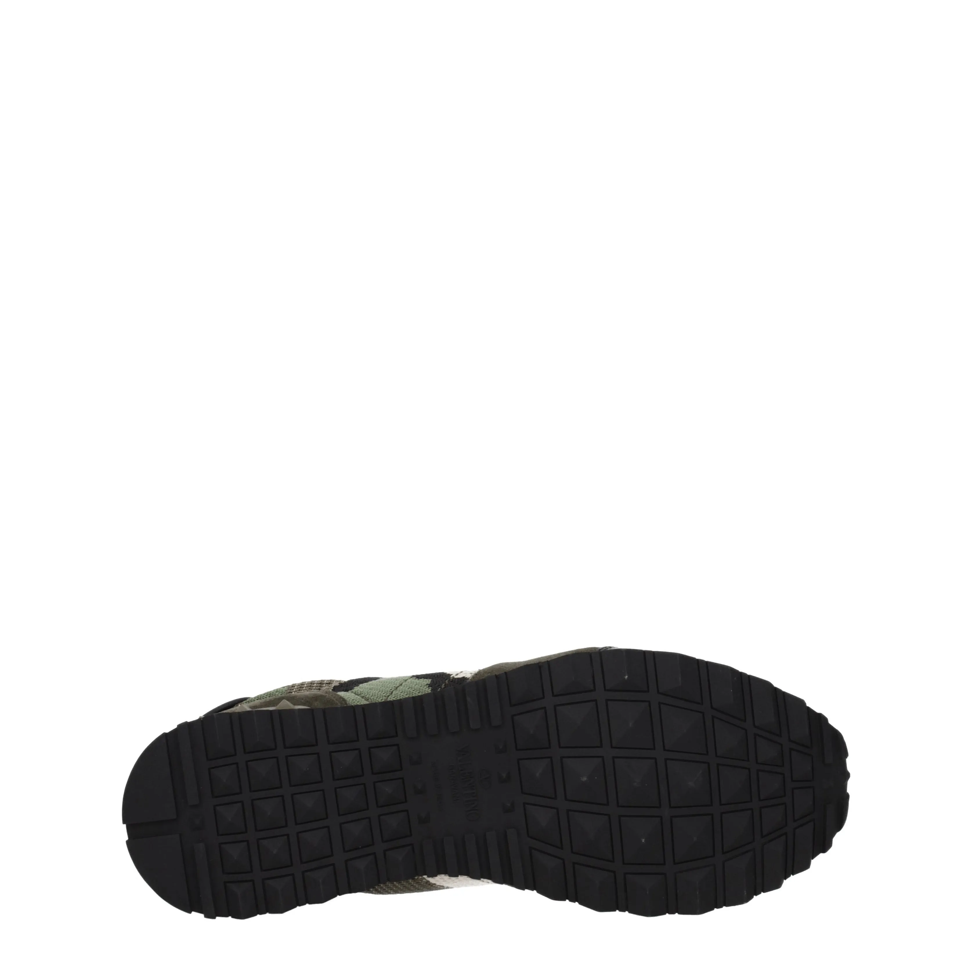 Valentino Garavani Sneakers Uomo Tessuto Verde/Verde Militare