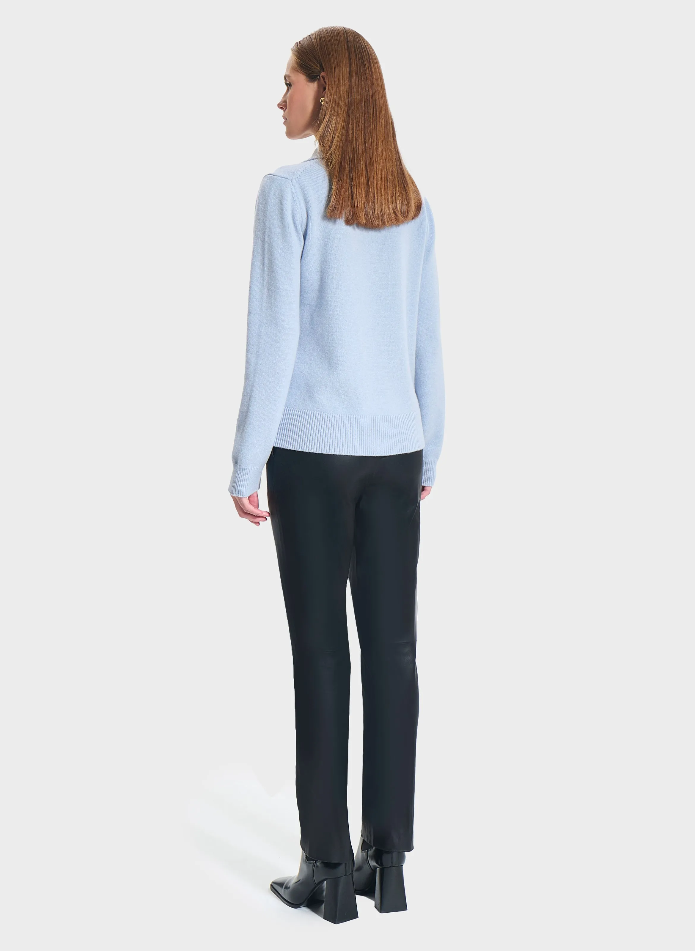  ZAPA   NAMBA - Maglione con revers in cachemire | Blu