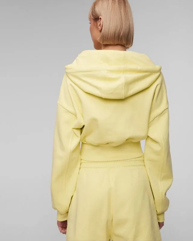Żółta bluza damska Adidas by Stella McCartney ASMC Crop Hoodie in3636-bluyel